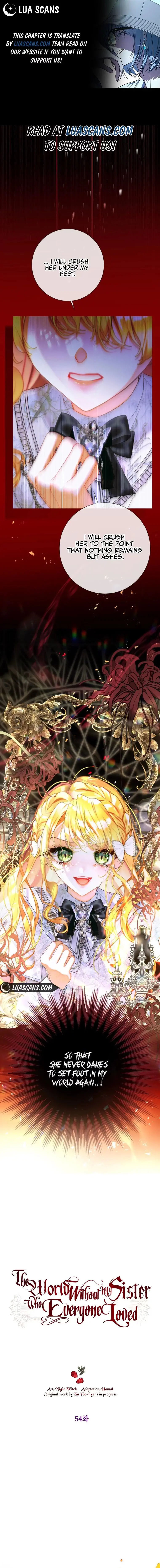 The World Without My Sister Who Everyone Loved Chapter 54