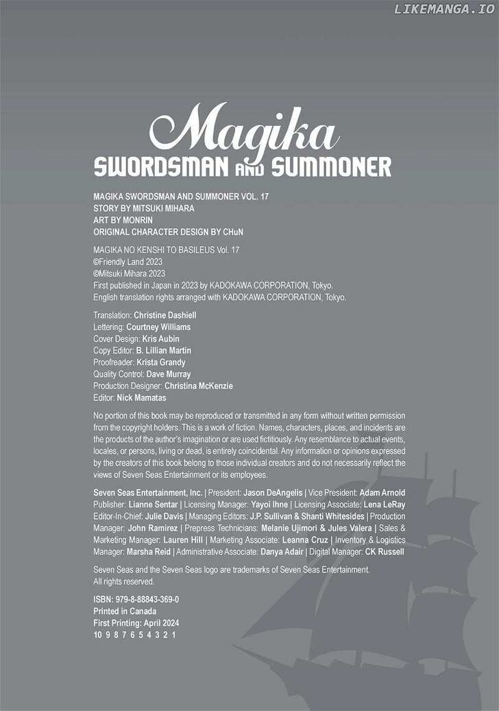 Magika no Kenshi to Shoukan Maou Ch.107