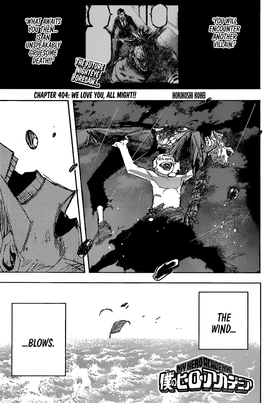 Boku No Hero Academia Chapter 404