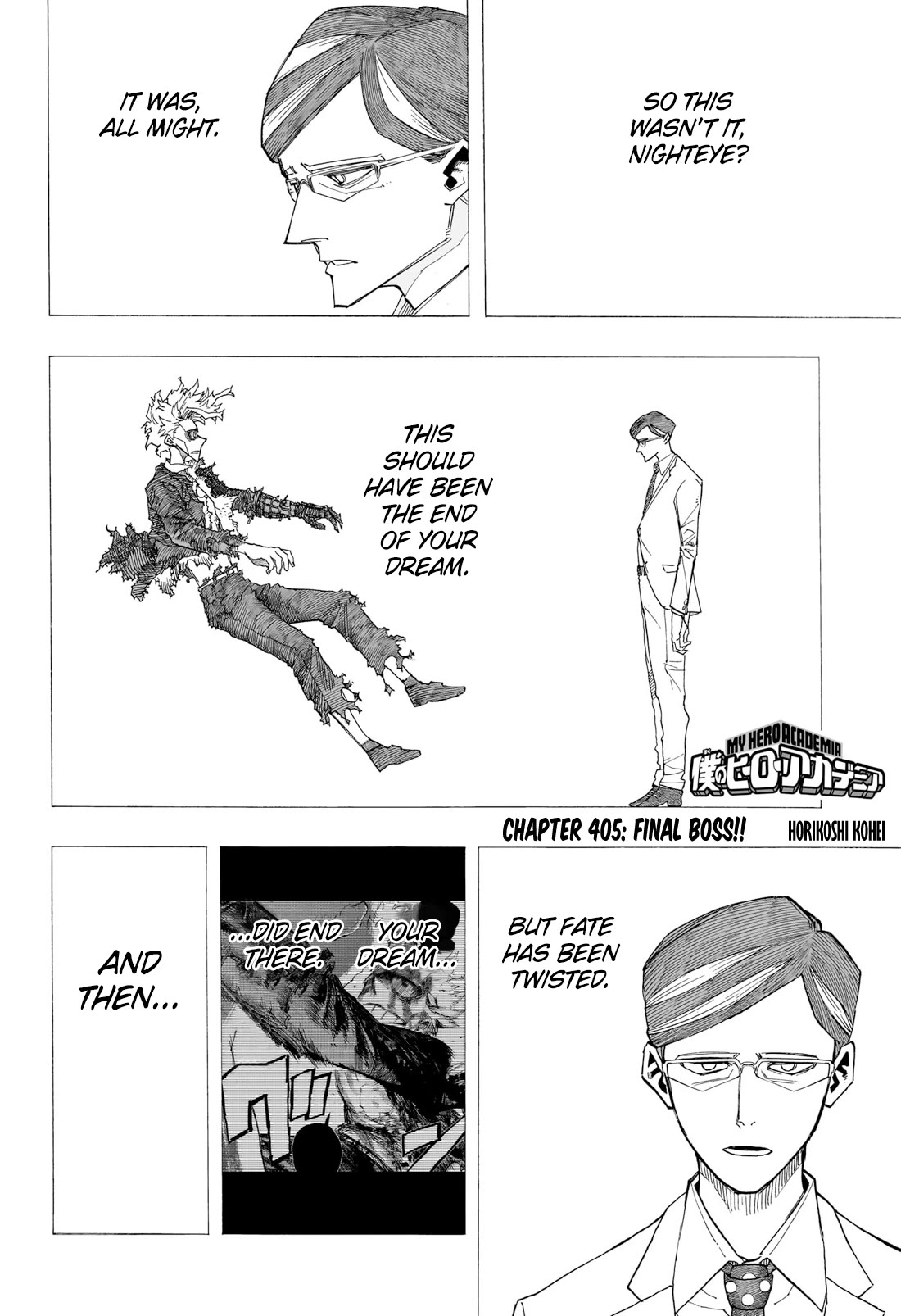 Boku No Hero Academia Chapter 405