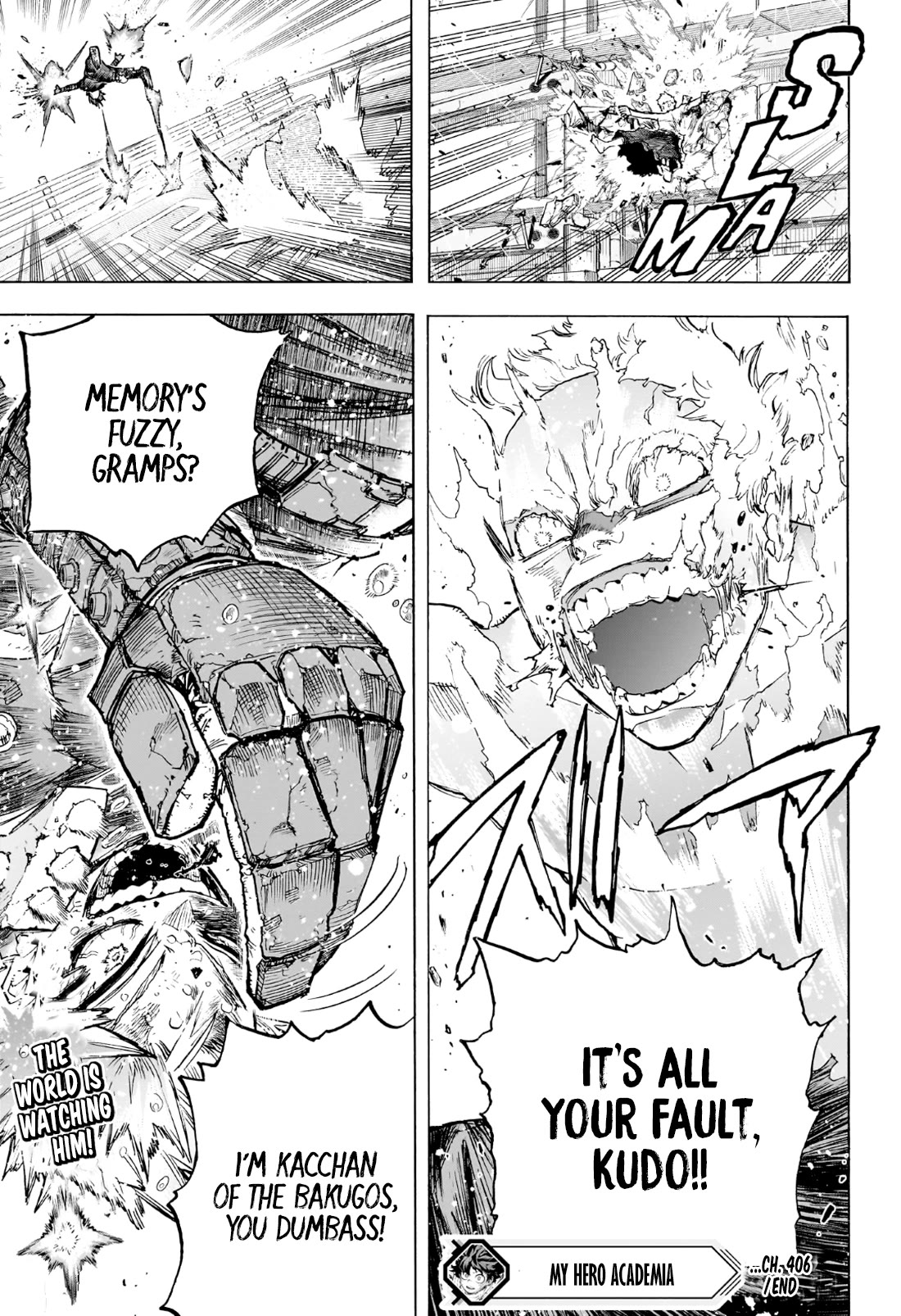Boku No Hero Academia Chapter 406