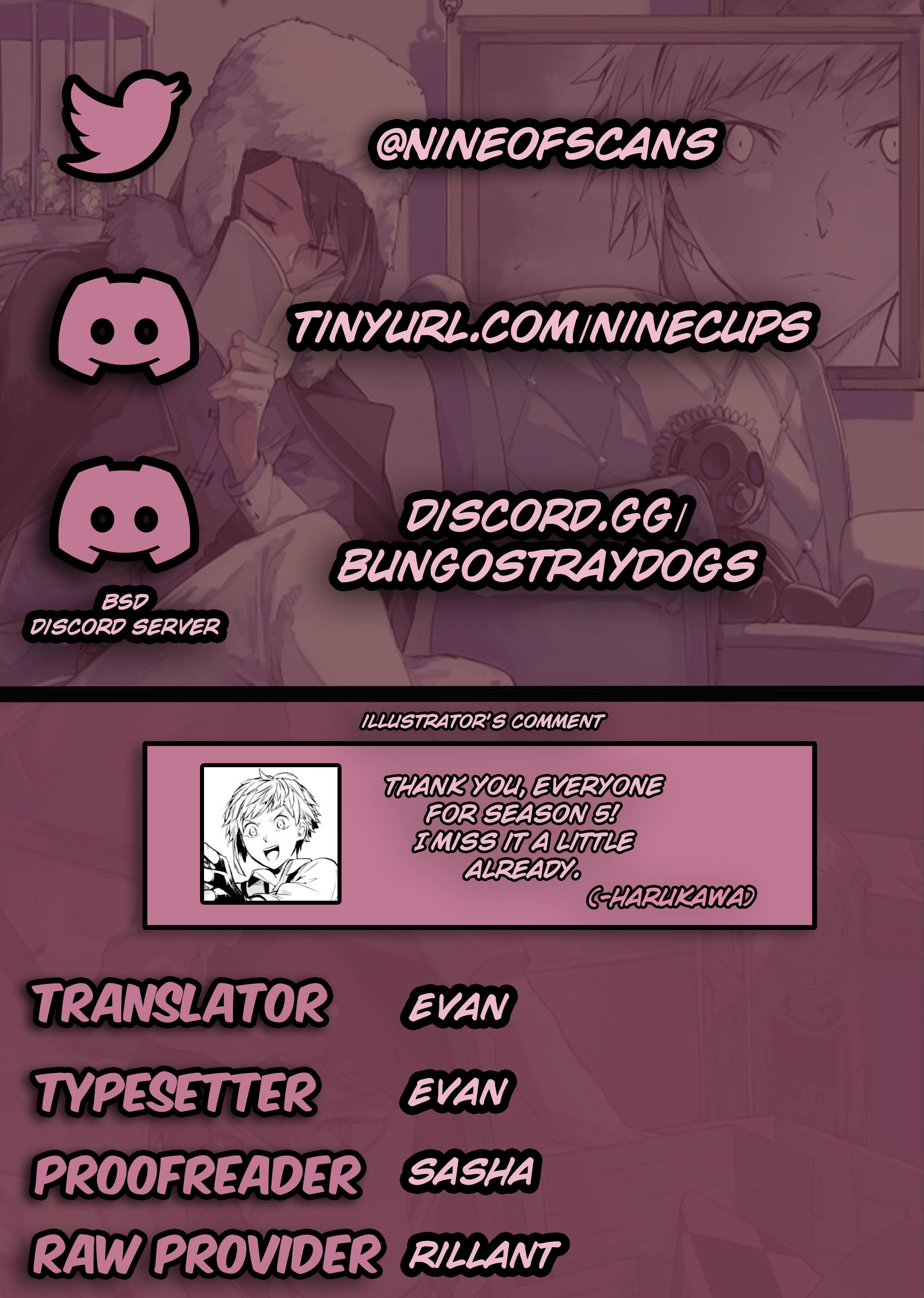 Bungou Stray Dogs Chapter 110.5
