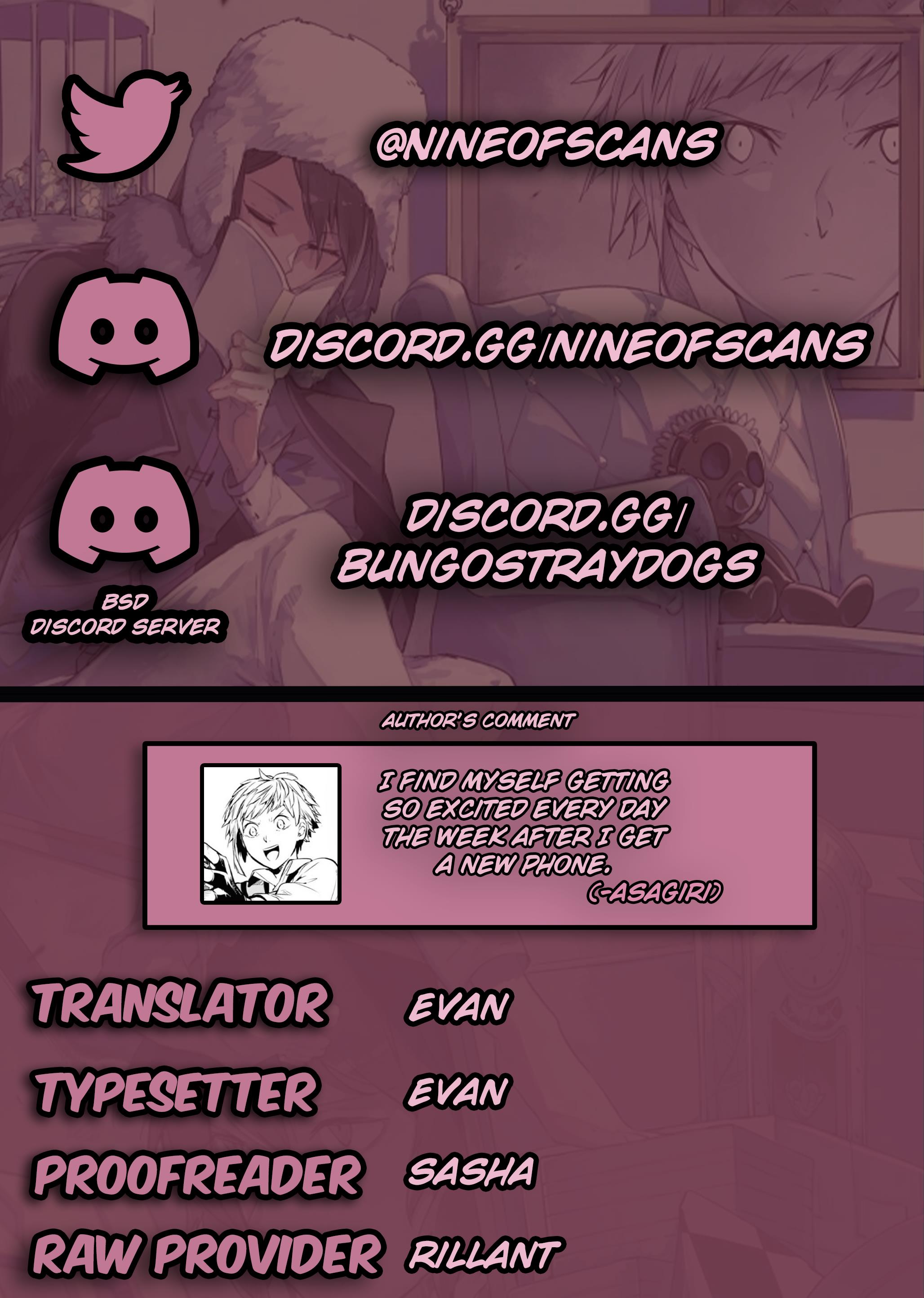 Bungou Stray Dogs Chapter 111