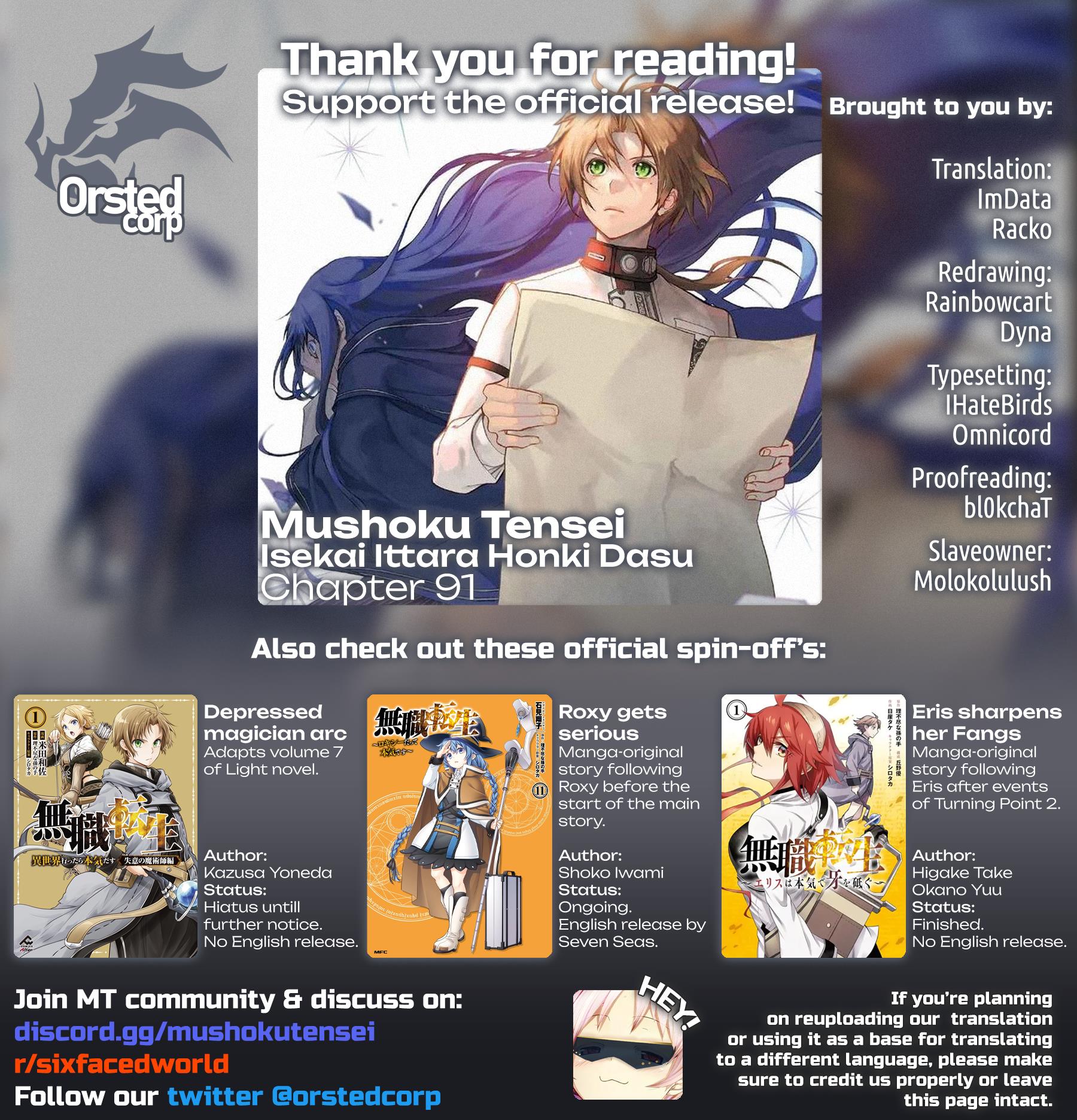 Mushoku Tensei - Isekai Ittara Honki Dasu Chapter 91