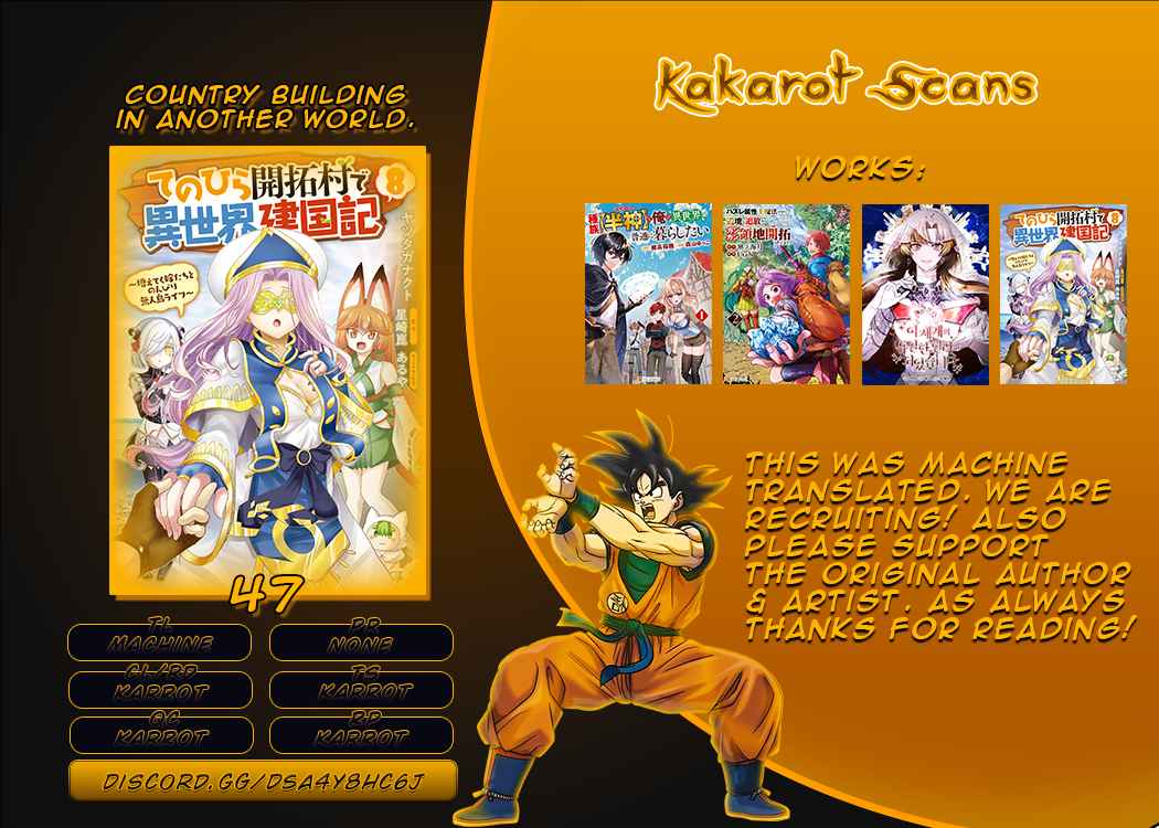 Tenohira Kaitaku Mura de Isekai Kenkokuki: Fueteku Yome-tachi to