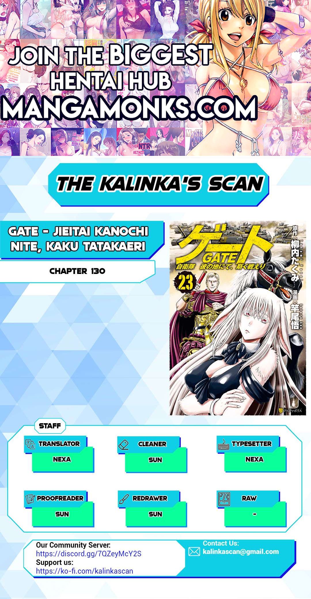 Gate - Jietai Kare no Chi nite, Kaku Tatakeri Chapter 130